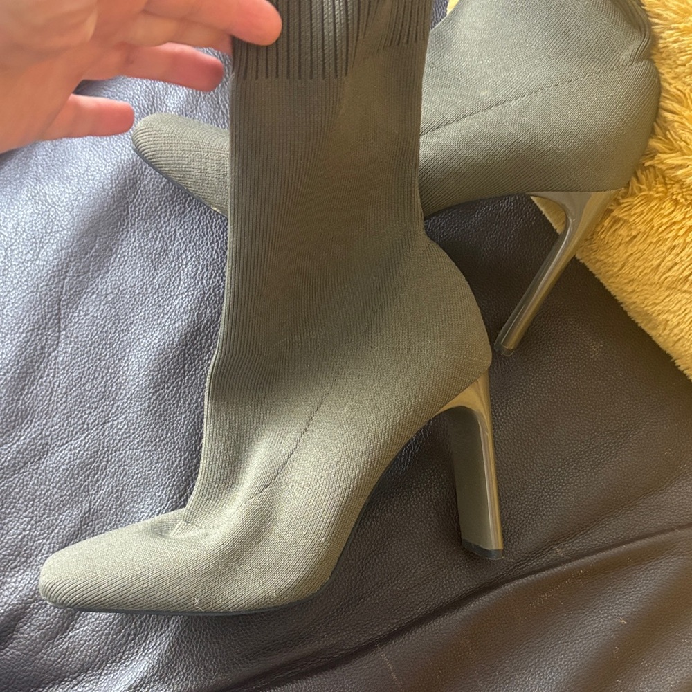 Zara Olive Green High Heels